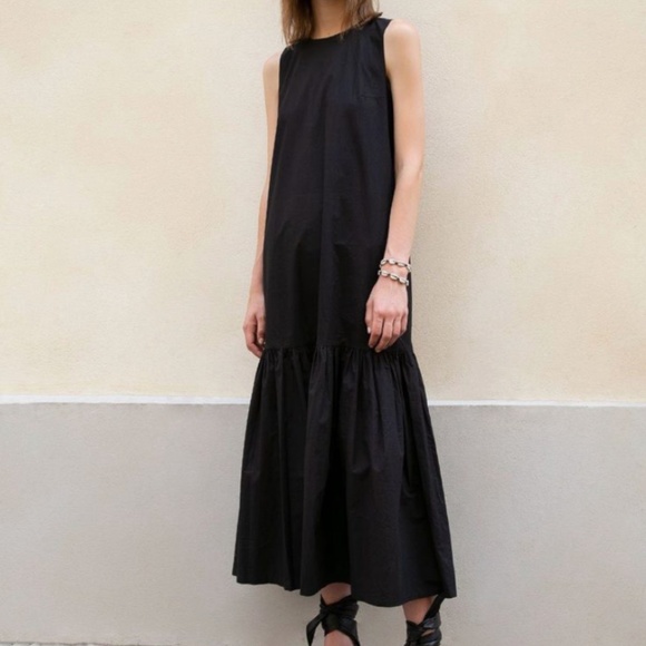 The Frankie Shop Dresses & Skirts - The Frankie Shop LouLou Sleeveless Flouncy Hem Maxi Dress in Black